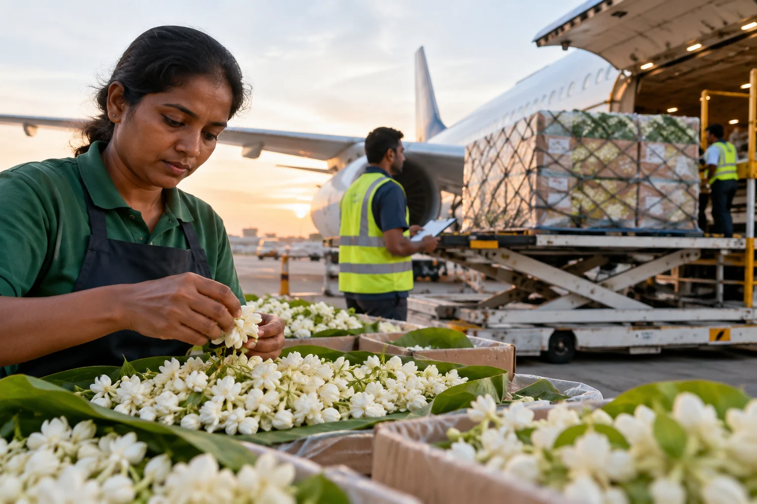 Fresh Jasmine for Global Markets: Why Harvest Timing, Handling and Flight Planning Must Work Together