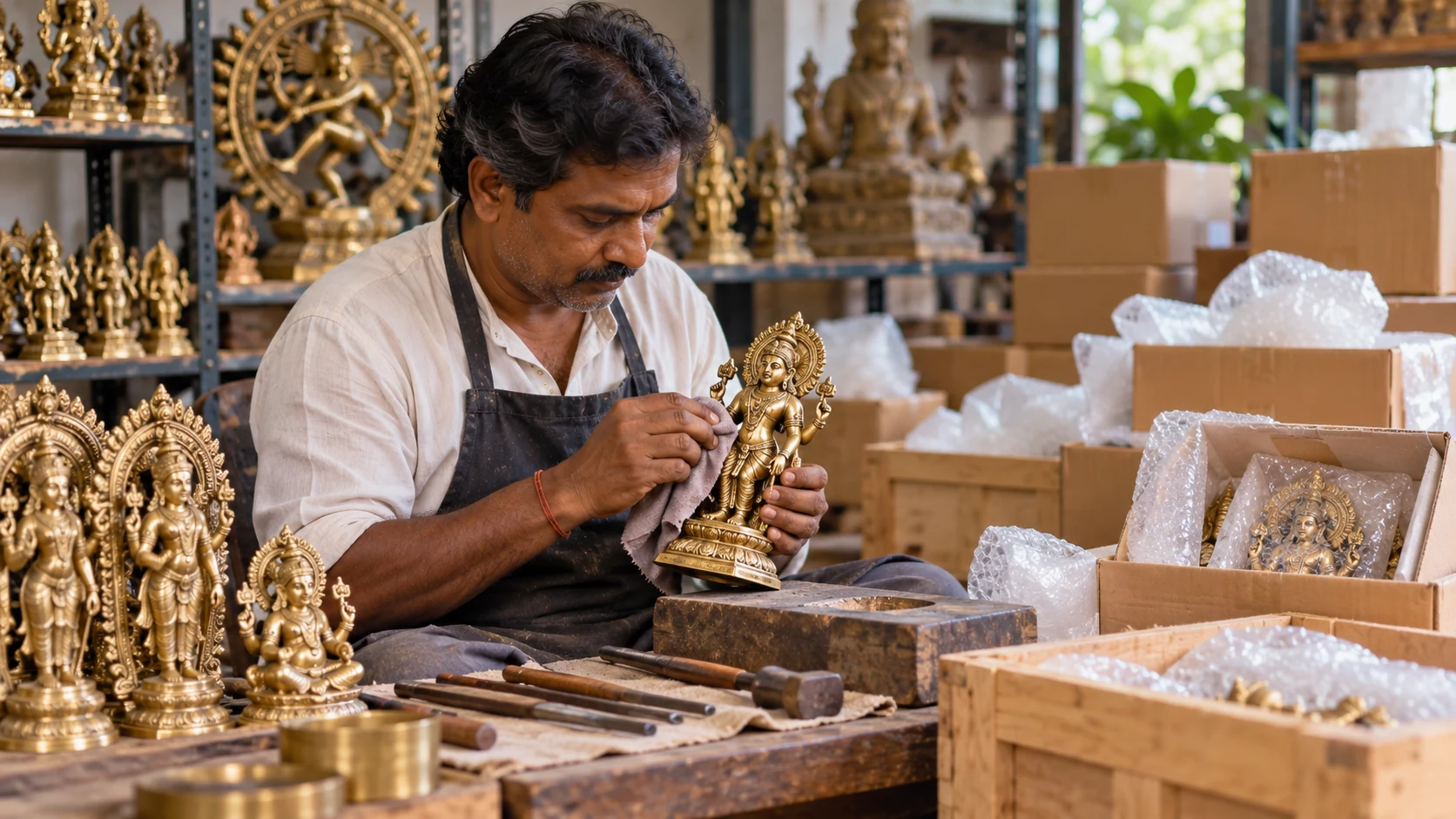 From Artisan to Overseas Temple: The Journey of a Traditional Indian Idol