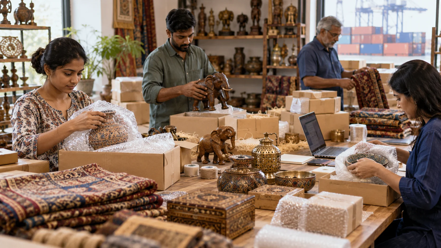 Indian Handicrafts for Global Retail: Managing Artisan Quality, Fragility, Packaging and Repeatability