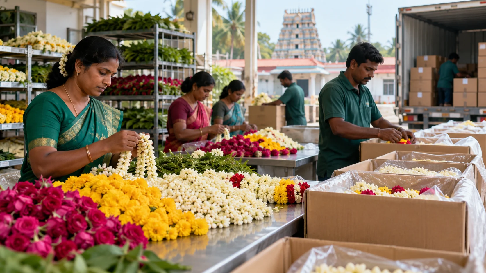 Temple Flowers from India: Building a Reliable Supply Chain for Overseas Temples and Religious Organizations