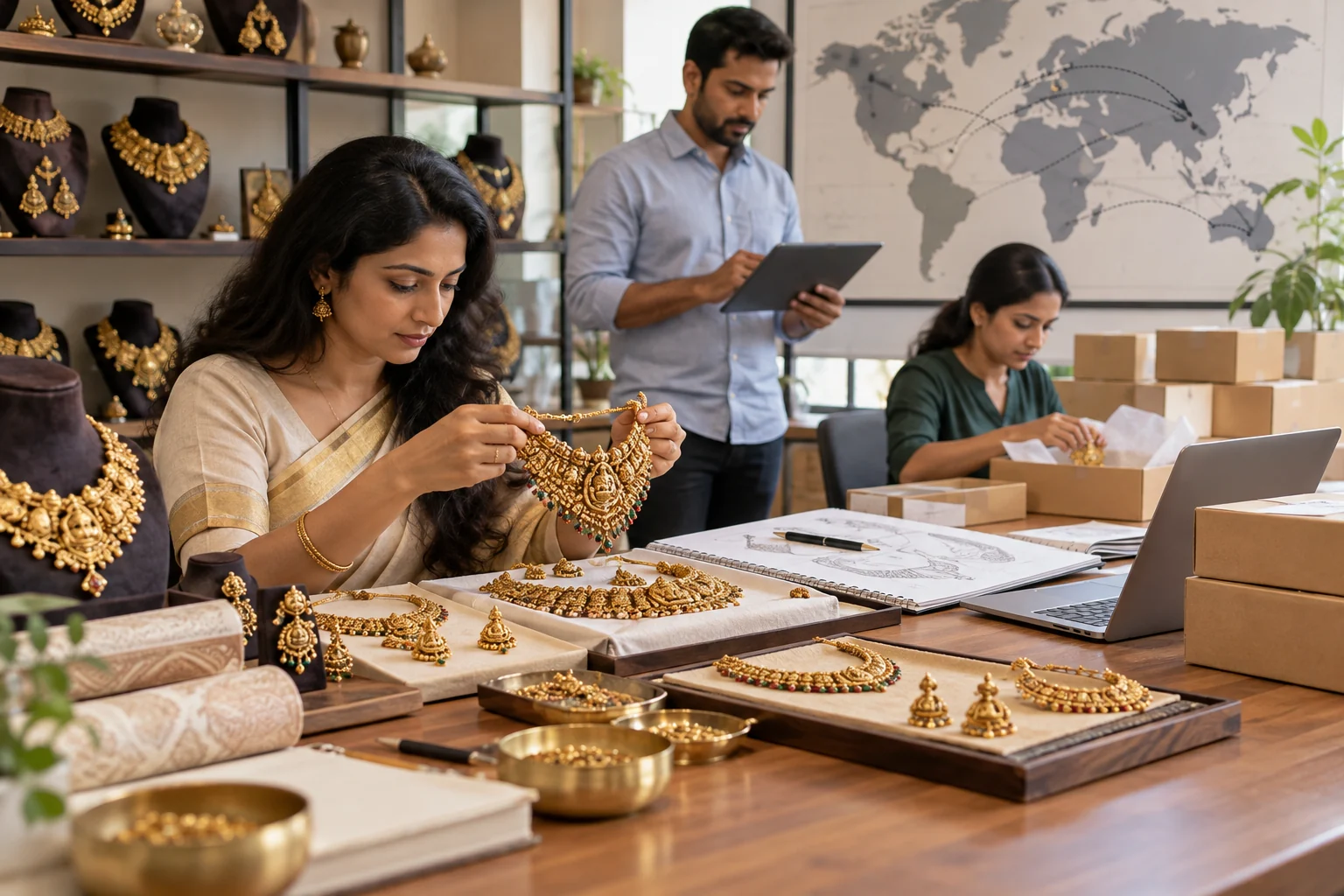 Temple Jewellery for International Markets: Balancing Design, Finish, Consistency and Wholesale Supply
