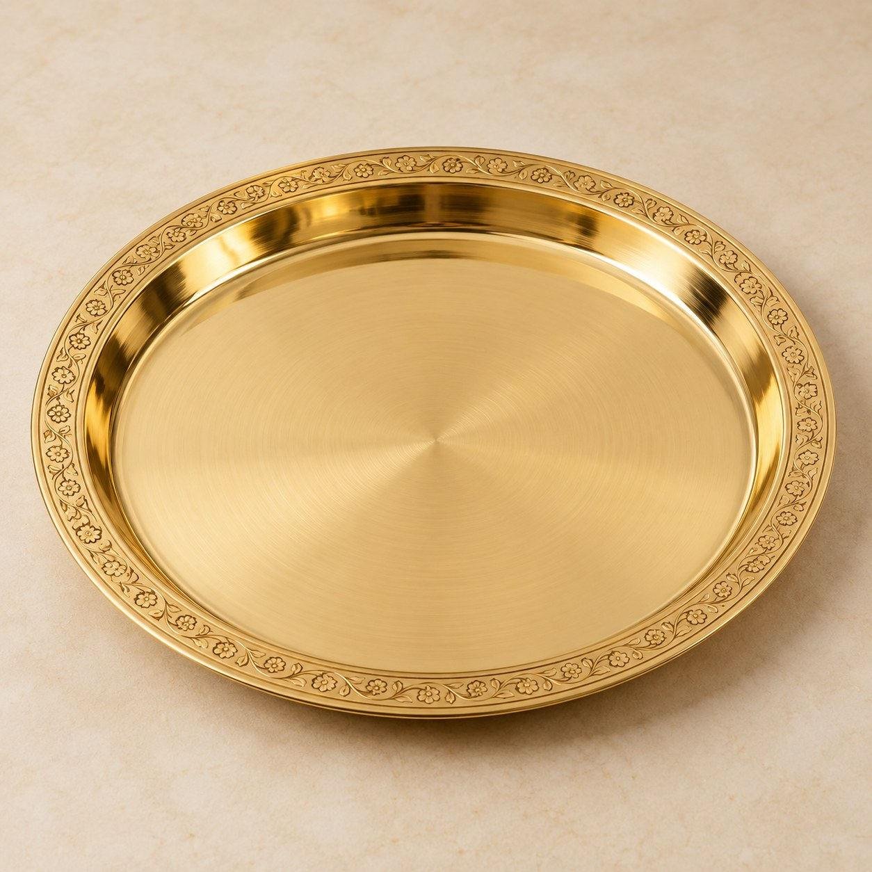 Brass Pooja Plate