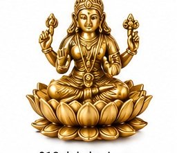 Brass Lakshmi Idol